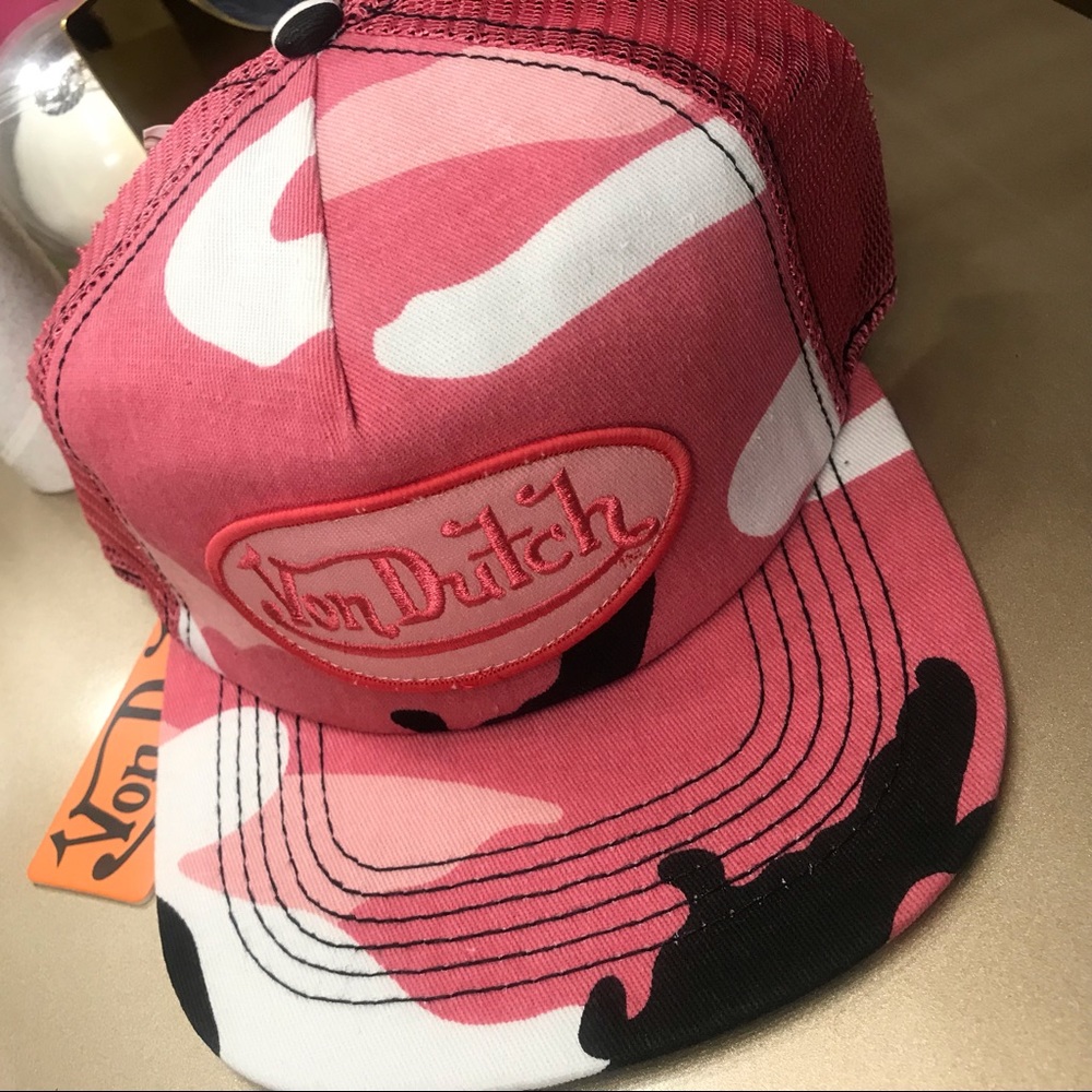 Pink Camo Von Dutch Hat